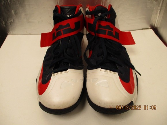Nike LeBron Zoom Soldier 6 USA Size 10.5 525015-101 Basketball Sneakers Shoe main image 4